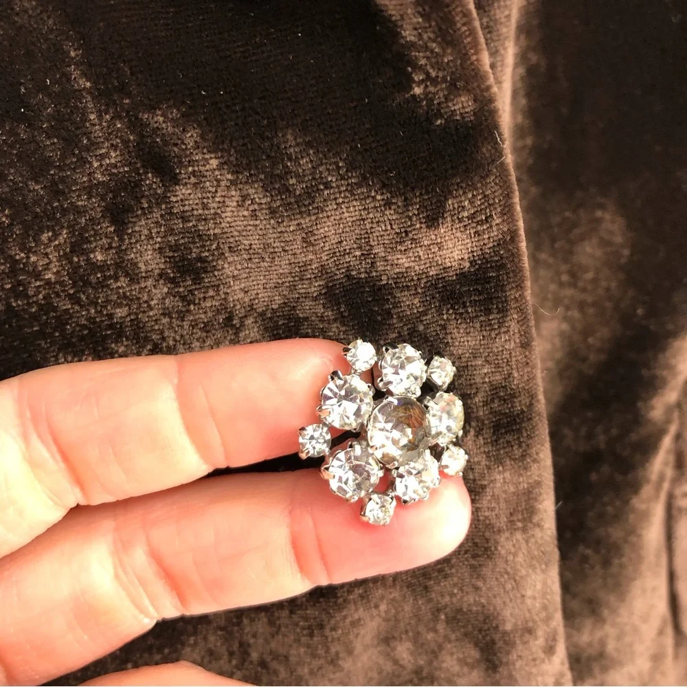 Vtg Y2K Banana Republic Womens Blazer Size 8 Dark Brown‎ Velvet Silk Early 2000s - Picture 6 of 11